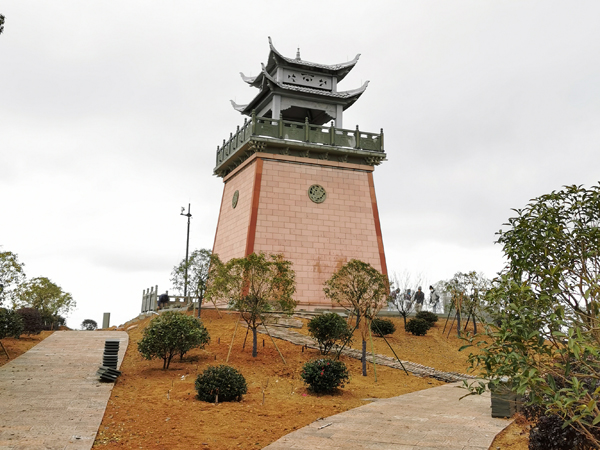 杭州蕭山區(qū)義橋景觀石亭，景觀臺(tái)工程
